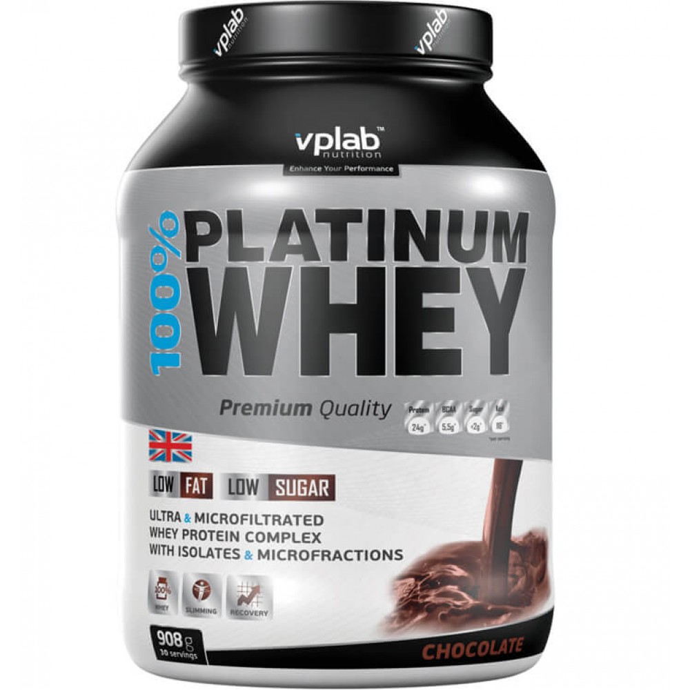 картинка VPLab 100% Platinum Whey, 900 г от интернет-магазин спортивного питания ВИТАМИНПРО.РФ
