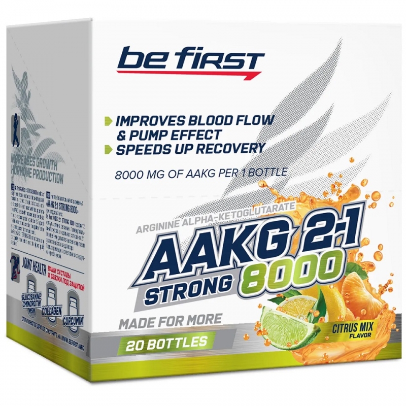 картинка Be First AAKG 8000 Strong, 20x25 мл от интернет-магазин спортивного питания ВИТАМИНПРО.РФ