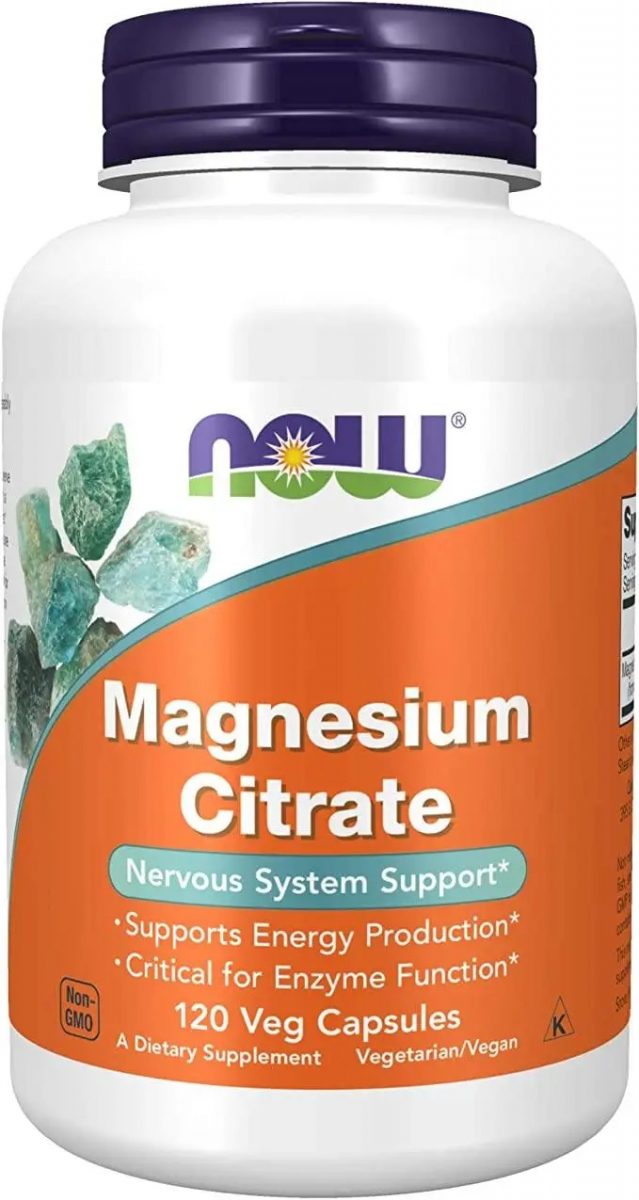 картинка NOW Magnesium Citrate, 120 капс от интернет-магазин спортивного питания ВИТАМИНПРО.РФ