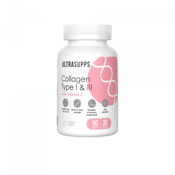UltraSupps Collagen 1 and 3 Type, 90 капс