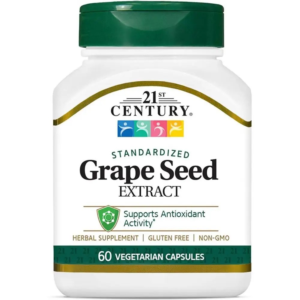 картинка 21st Century Grape Seed Extract, 60 капс от интернет-магазин спортивного питания ВИТАМИНПРО.РФ