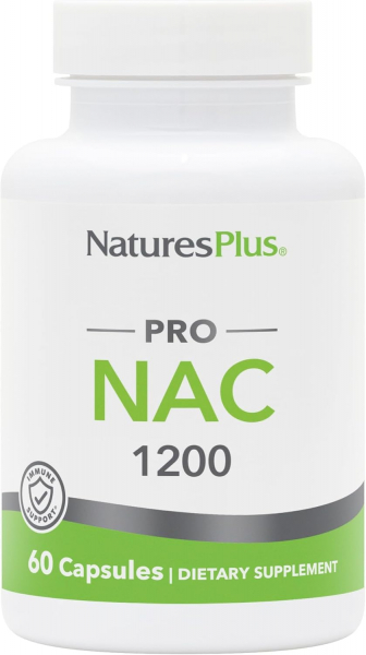 Nature's Plus NAC 1200 мг, 60 капс