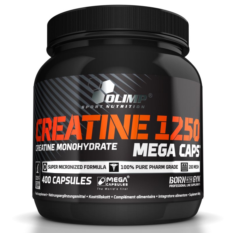 картинка Olimp Creatine Mega Caps 1250, 400 капс от интернет-магазин спортивного питания ВИТАМИНПРО.РФ