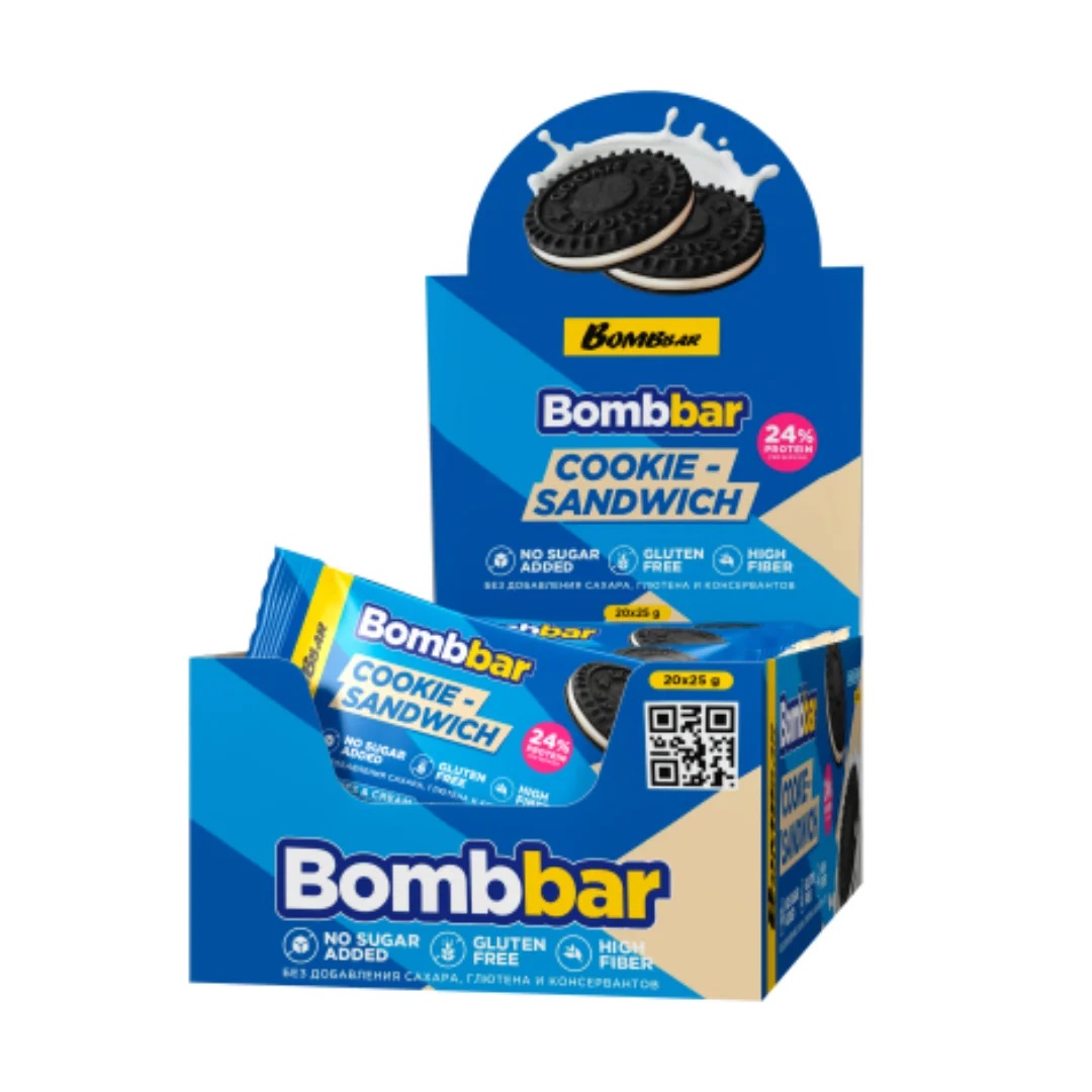 картинка BombBar Cookie Sandwich, 25 г от интернет-магазин спортивного питания ВИТАМИНПРО.РФ