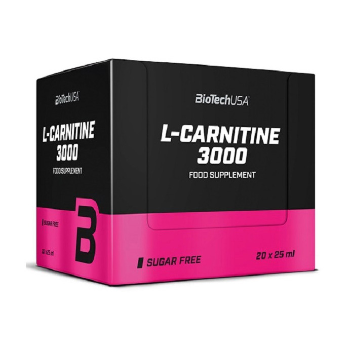 картинка BioTechUSA L-Carnitine 3000, 20x25 мл от интернет-магазин спортивного питания ВИТАМИНПРО.РФ