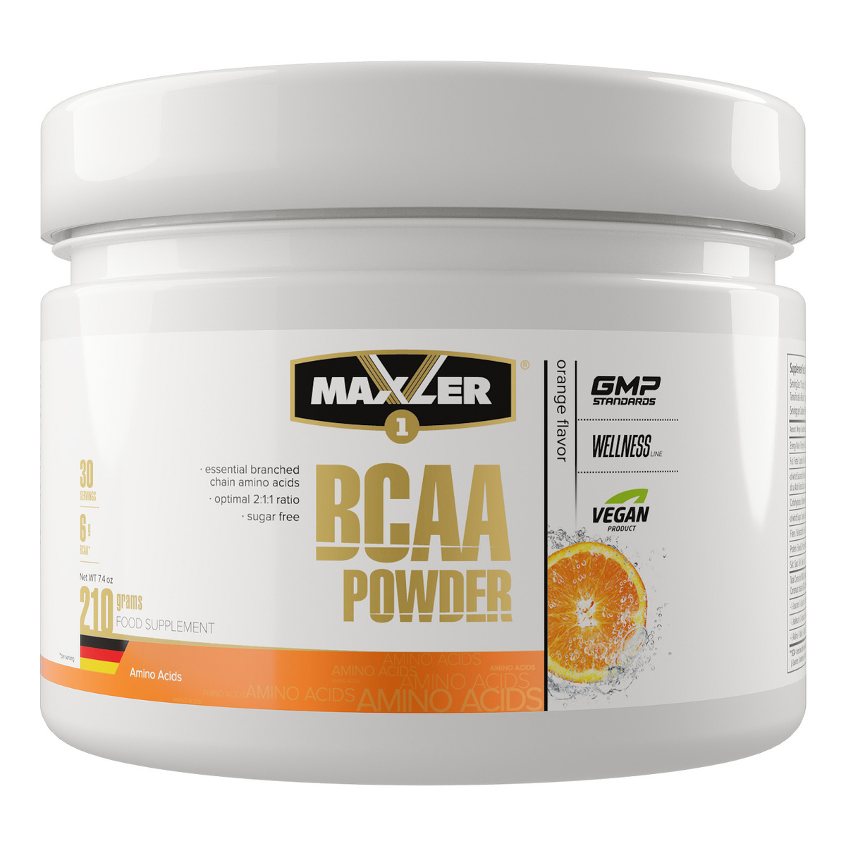 картинка Maxler BCAA Powder, 210 г от интернет-магазин спортивного питания ВИТАМИНПРО.РФ