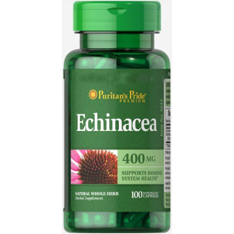 картинка Puritan's Pride Echinacea 400 мг, 100 капс от интернет-магазин спортивного питания ВИТАМИНПРО.РФ