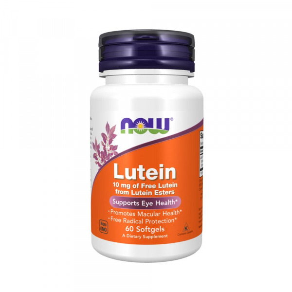NOW Lutein 10 мг, 60 капс