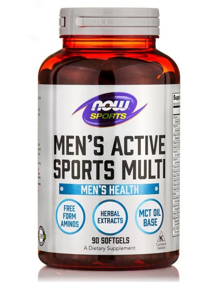 картинка NOW Men's Active Sports Multi, 90 капс от интернет-магазин спортивного питания ВИТАМИНПРО.РФ