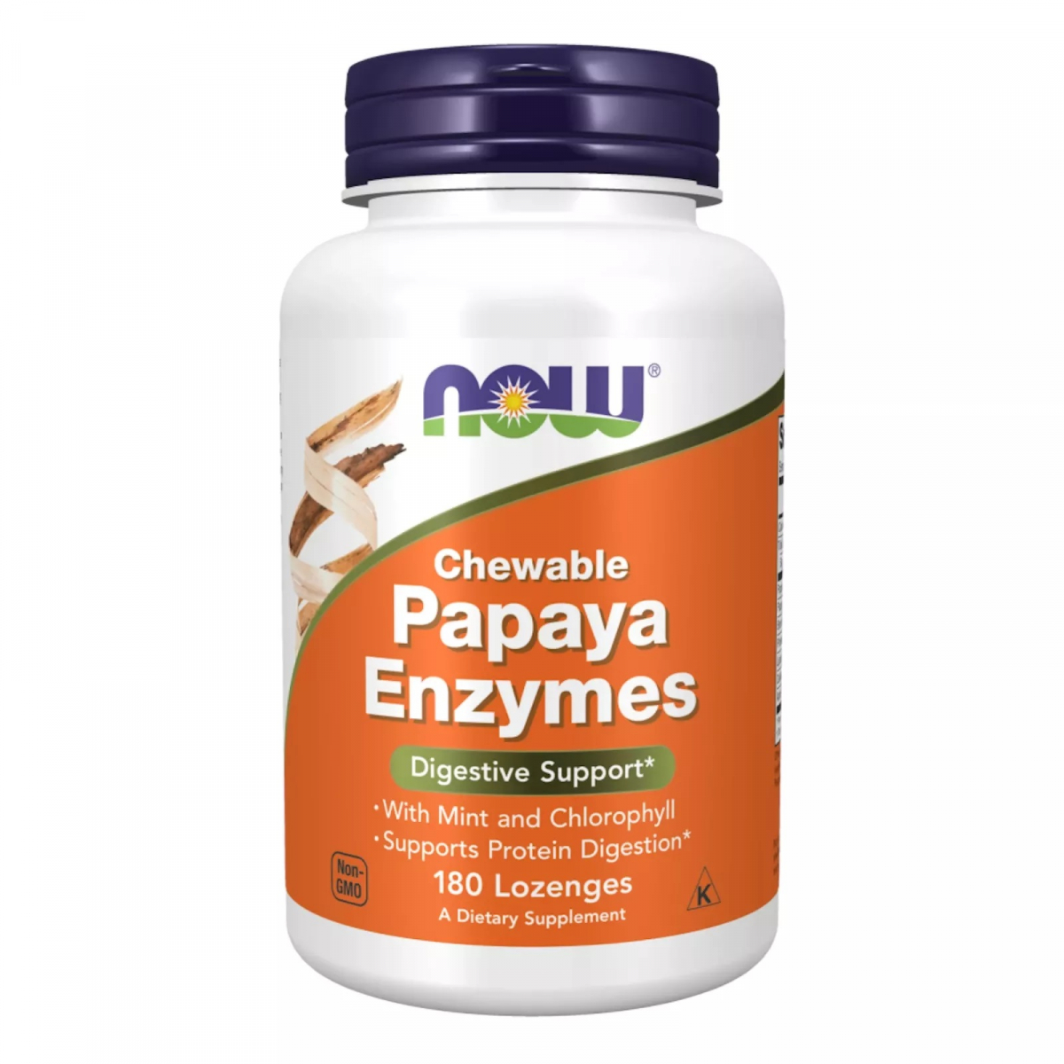 картинка NOW Papaya Enzymes, 180 пастилок от интернет-магазин спортивного питания ВИТАМИНПРО.РФ