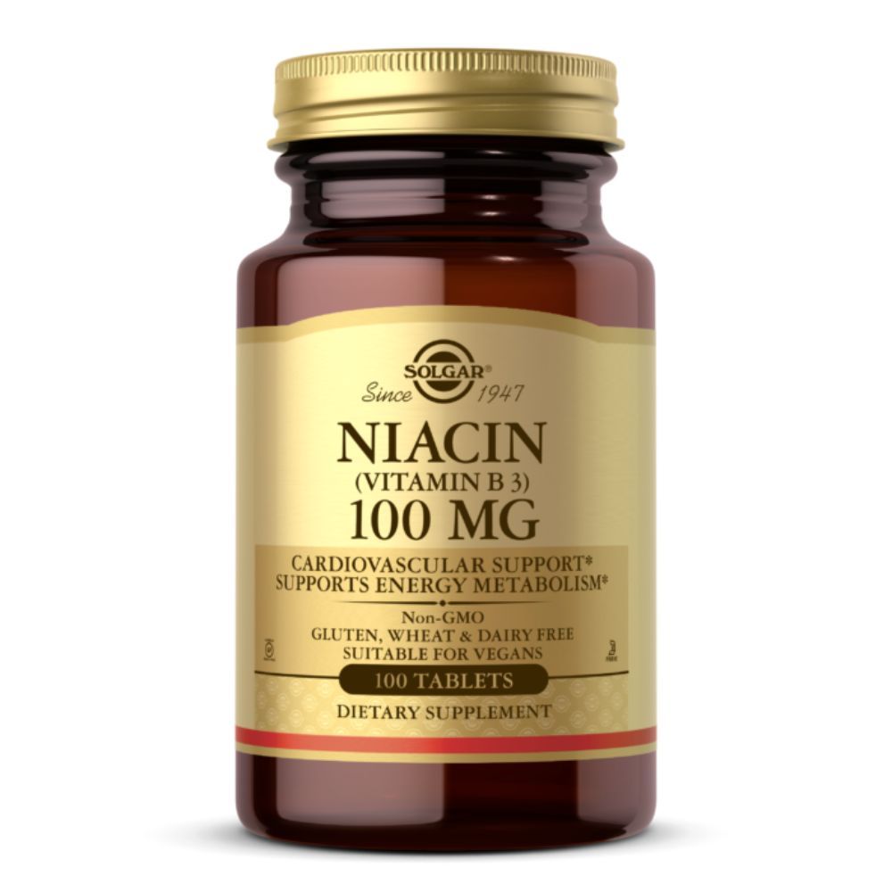 картинка Solgar Vitamin B-3 Niacin 100 мг, 100 таб от интернет-магазин спортивного питания ВИТАМИНПРО.РФ