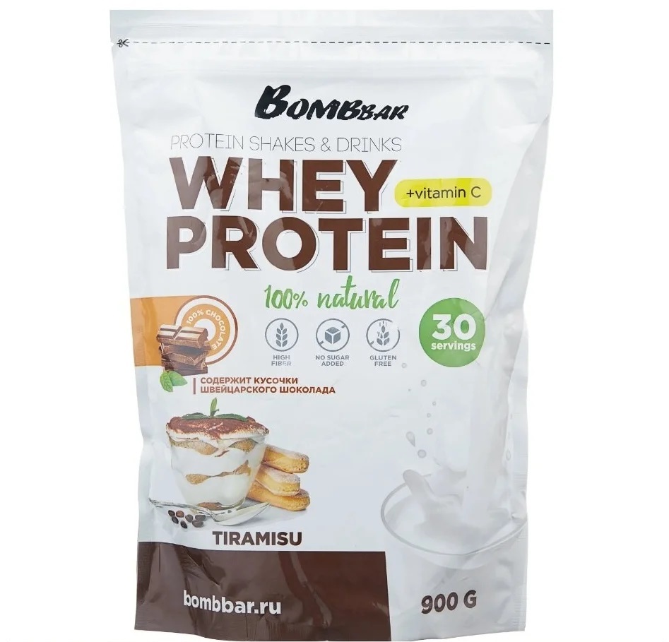 картинка BombBar Whey Protein, 900 г от интернет-магазин спортивного питания ВИТАМИНПРО.РФ