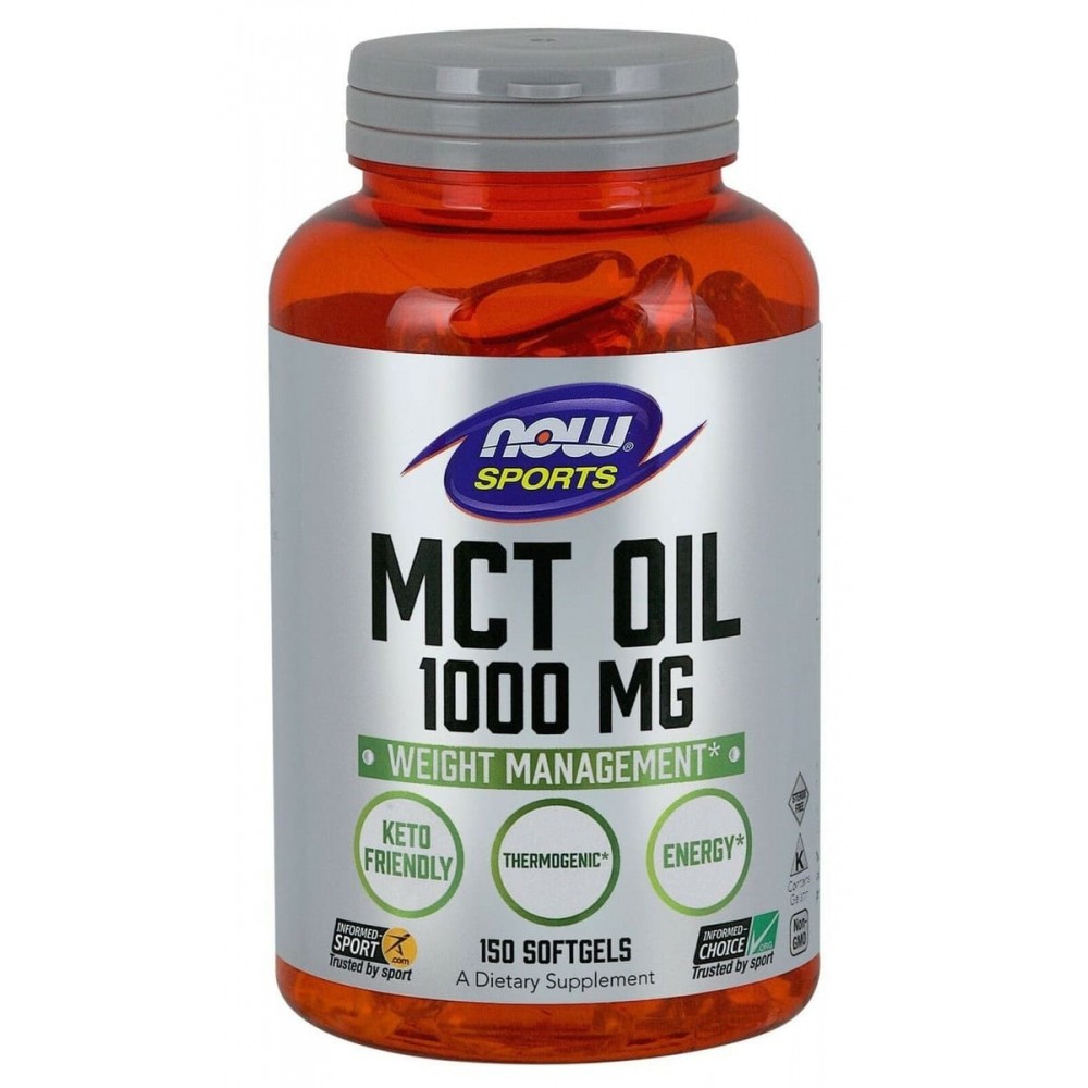 картинка NOW MCT Oil 1000 мг, 150 капс от интернет-магазин спортивного питания ВИТАМИНПРО.РФ