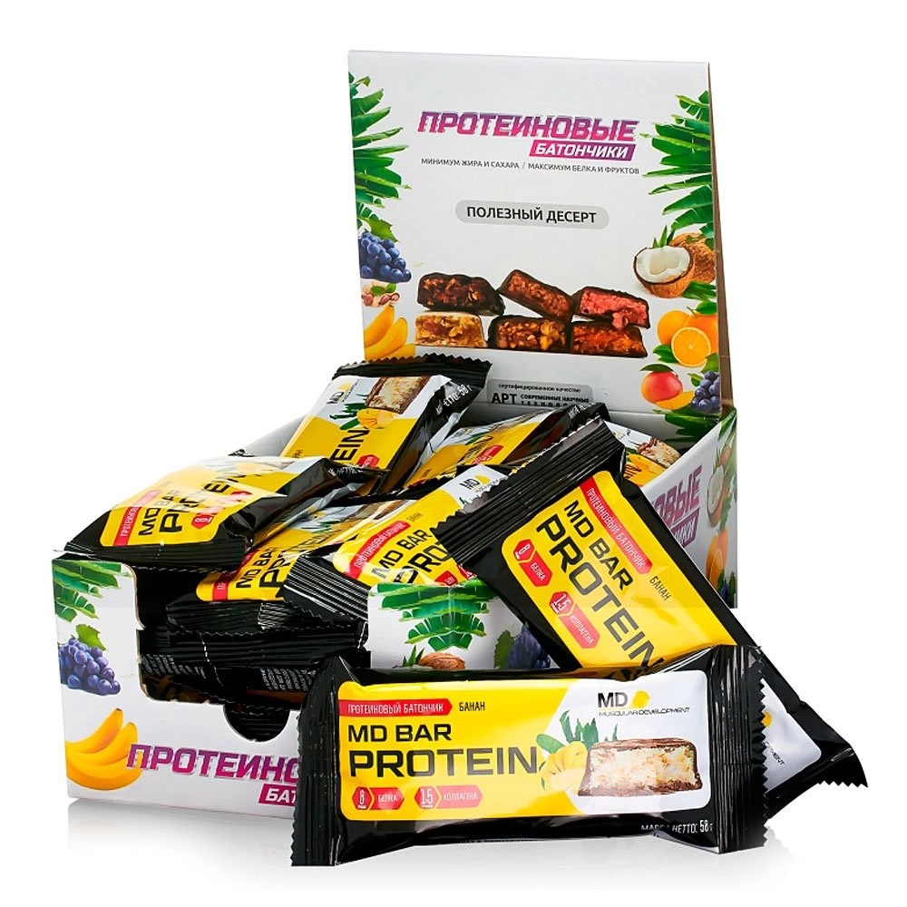 картинка MD Protein Bar, 50 г от интернет-магазин спортивного питания ВИТАМИНПРО.РФ