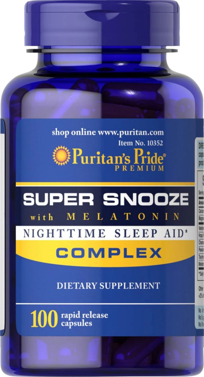 картинка Puritan's Pride Super Snooze, 100 таб  от интернет-магазин спортивного питания ВИТАМИНПРО.РФ