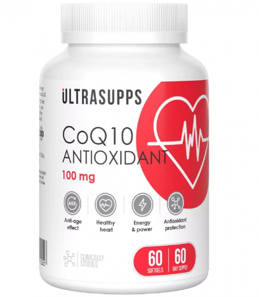 UltraSupps Co-Q10 100 мг, 60 капс