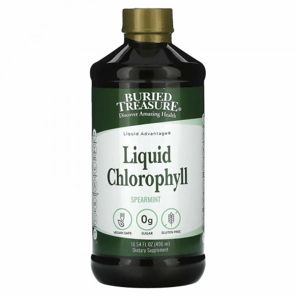 Buried Treasure Chlorophyll Mint Liquid, 496 мл