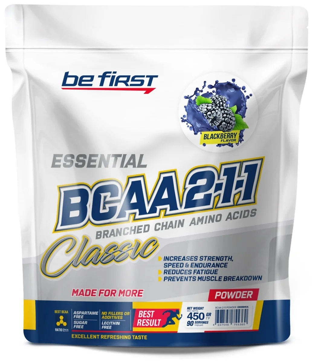 картинка Be First BCAA 2:1:1, 450 г от интернет-магазин спортивного питания ВИТАМИНПРО.РФ