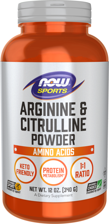 картинка NOW Arginine & Citrulline, 12 oz от интернет-магазин спортивного питания ВИТАМИНПРО.РФ