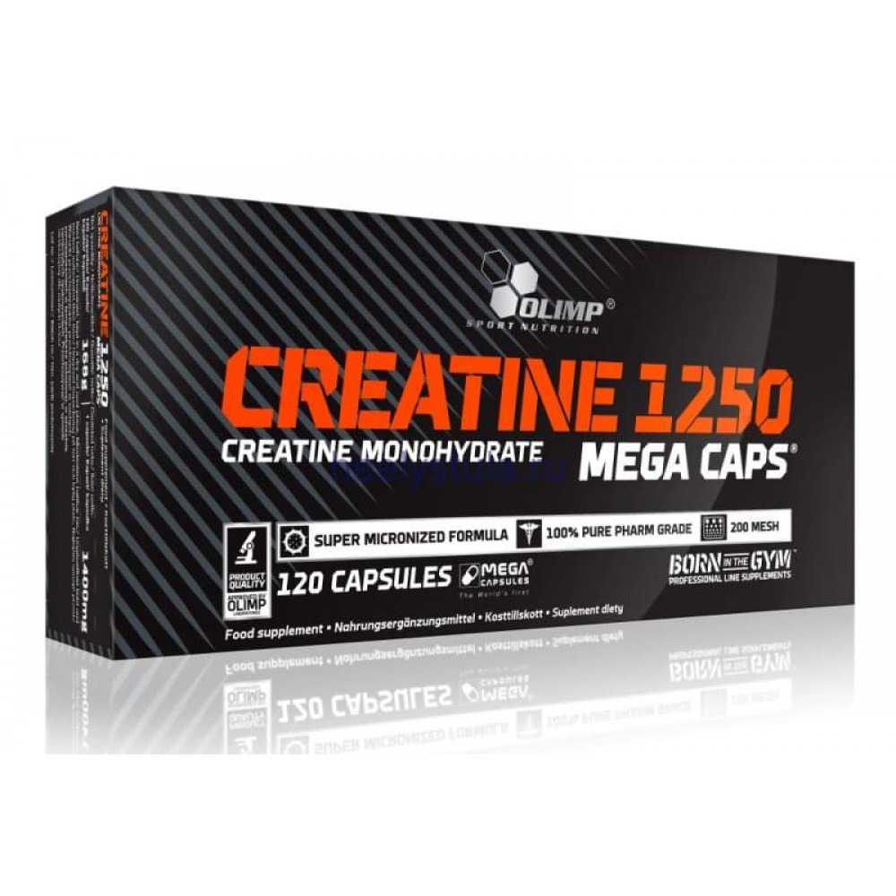 картинка Olimp Creatine Mega Caps 1250, 120 капс от интернет-магазин спортивного питания ВИТАМИНПРО.РФ