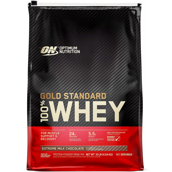 картинка Optimum Nutrition 100% Whey Gold Standard, 4540 г от интернет-магазин спортивного питания ВИТАМИНПРО.РФ