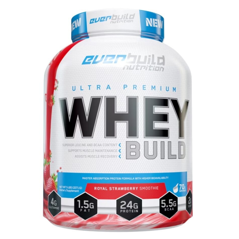 картинка EverBuild Ultra Premium Whey Protein Build, 2271 г от интернет-магазин спортивного питания ВИТАМИНПРО.РФ