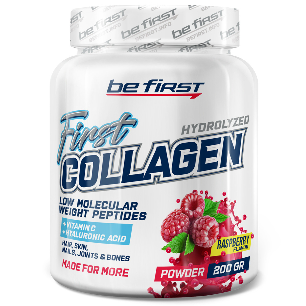картинка Be First Collagen + Hyaluronic Acid + Vitamin C, 200 г от интернет-магазин спортивного питания ВИТАМИНПРО.РФ