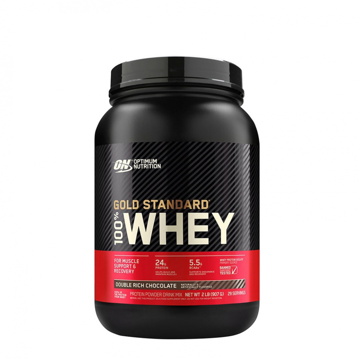 картинка Optimum Nutrition 100% Whey Gold Standard, 909 г от интернет-магазин спортивного питания ВИТАМИНПРО.РФ