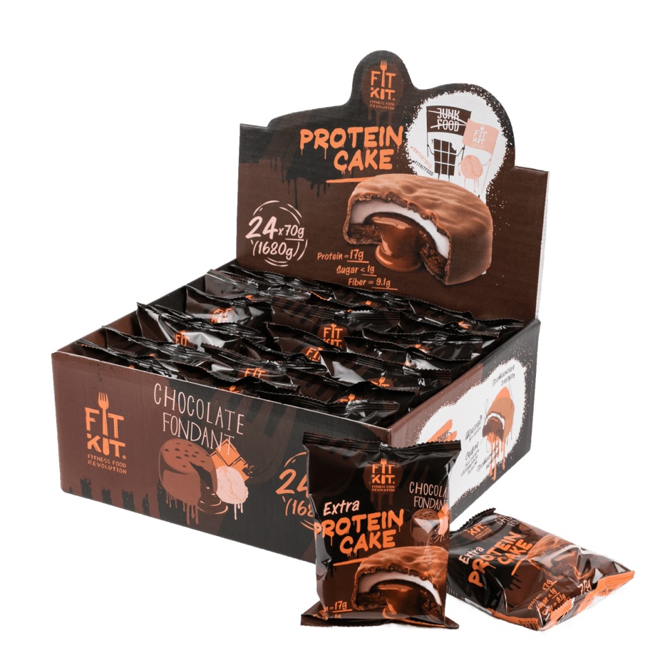 картинка Fit Kit Protein Cake Extra, 70 г от интернет-магазин спортивного питания ВИТАМИНПРО.РФ