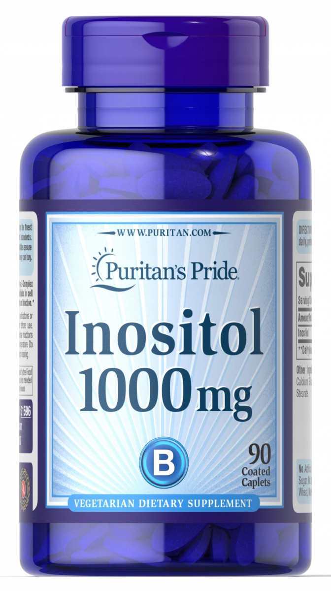 картинка Puritan's Pride Inositol 1000 мг, 100 капс от интернет-магазин спортивного питания ВИТАМИНПРО.РФ