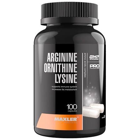 картинка Maxler Arginine Ornithine Lysine 100 caps от интернет-магазин спортивного питания ВИТАМИНПРО.РФ