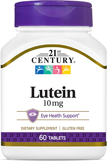 картинка 21st Century Lutein 10 мг, 60 таб от интернет-магазин спортивного питания ВИТАМИНПРО.РФ