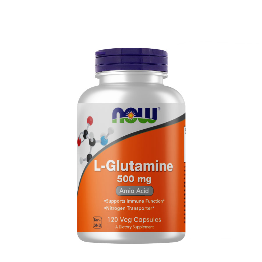 картинка NOW L-Glutamine 500 мг, 120 капс от интернет-магазин спортивного питания ВИТАМИНПРО.РФ