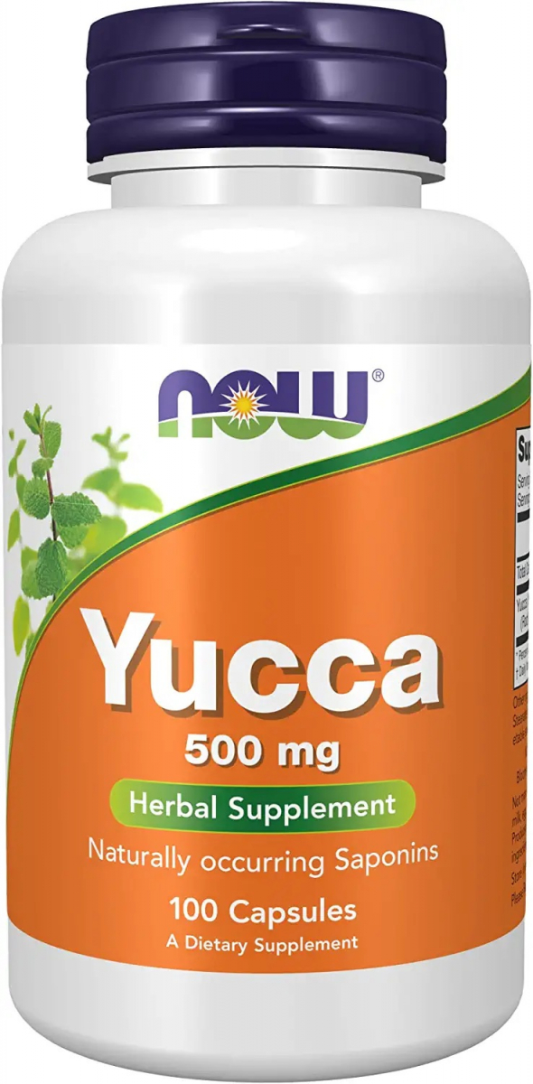 картинка NOW Yucca 500 мг, 100 капс от интернет-магазин спортивного питания ВИТАМИНПРО.РФ