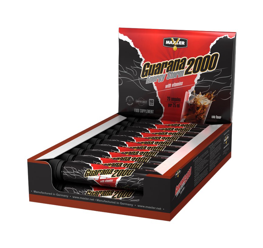 картинка Maxler Guarana Energy Storm 2000, 1х25 мл от интернет-магазин спортивного питания ВИТАМИНПРО.РФ