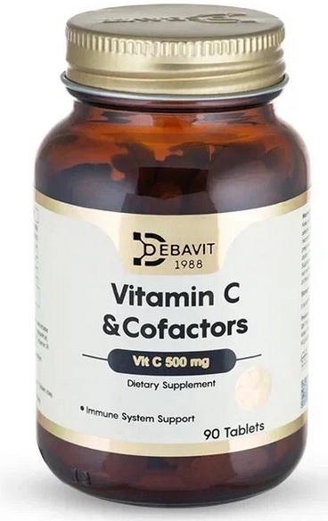 картинка Debavit Vitamin C & Cofactors 500 мг, 90 таб от интернет-магазин спортивного питания ВИТАМИНПРО.РФ