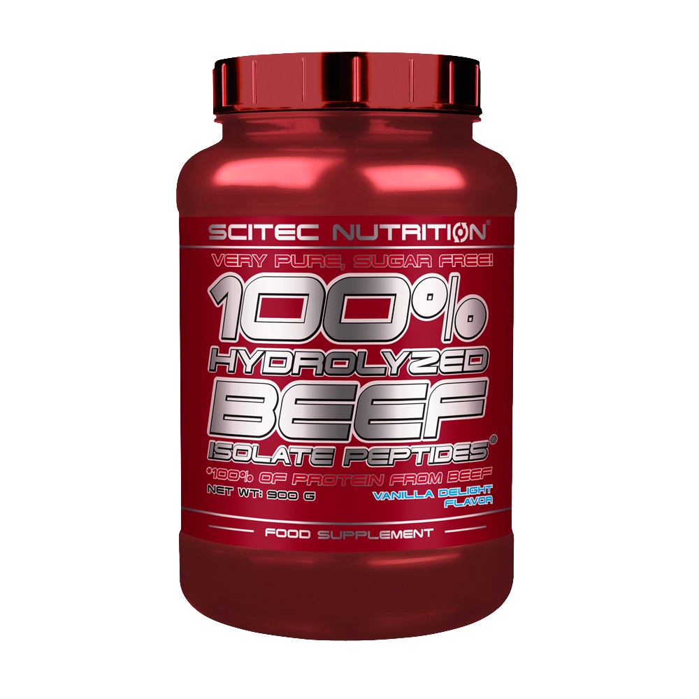 картинка Scitec Nutrition 100% Hydrolyzed Beef Protein, 900 г от интернет-магазин спортивного питания ВИТАМИНПРО.РФ