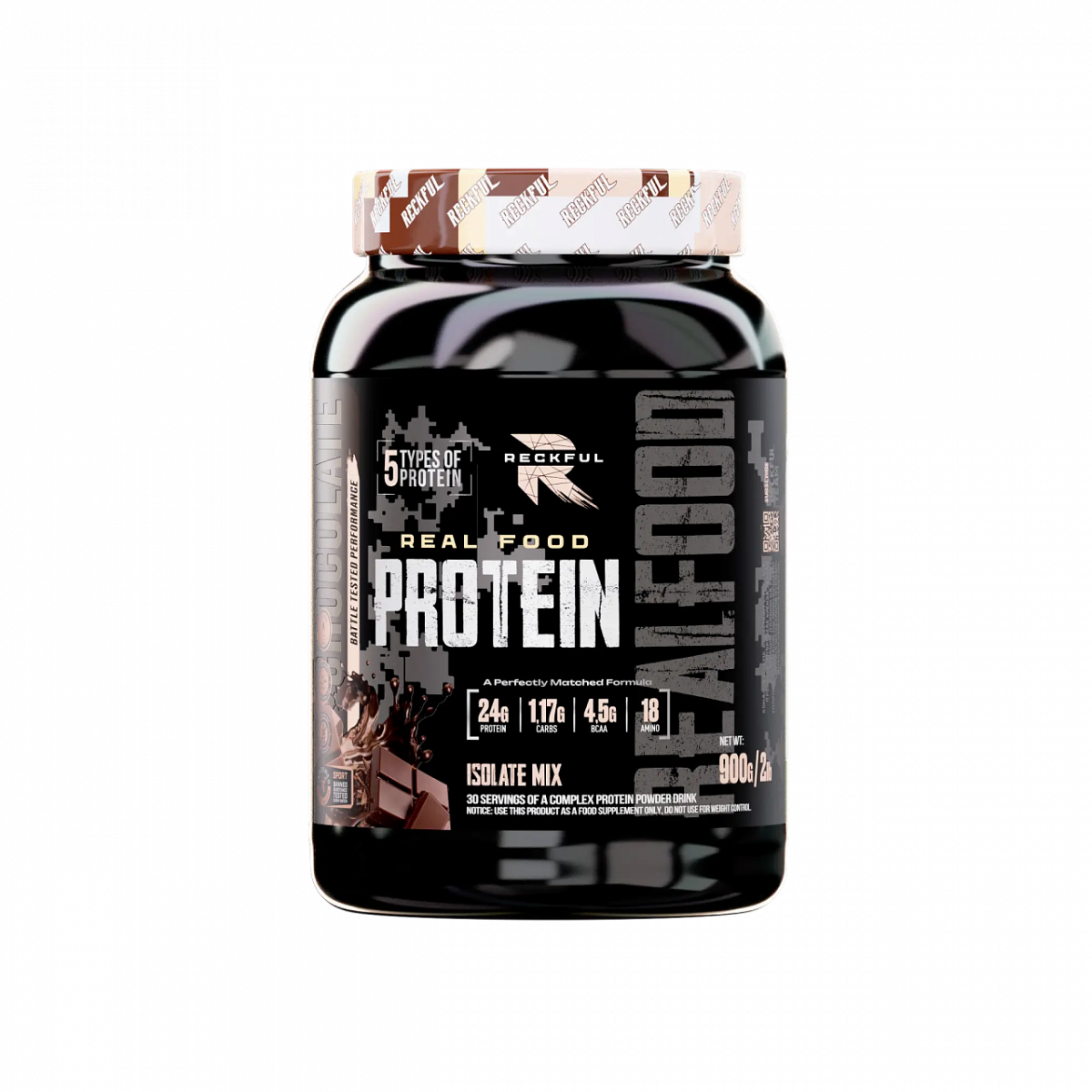картинка RECKFUL Real Food Protein Isolate-mix, 900 г от интернет-магазин спортивного питания ВИТАМИНПРО.РФ