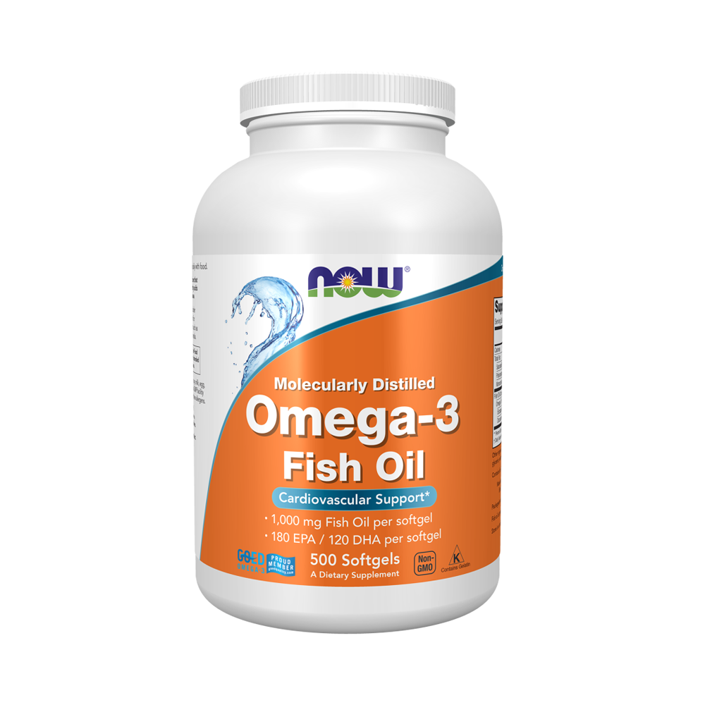 картинка NOW Omega-3, 500 капс от интернет-магазин спортивного питания ВИТАМИНПРО.РФ
