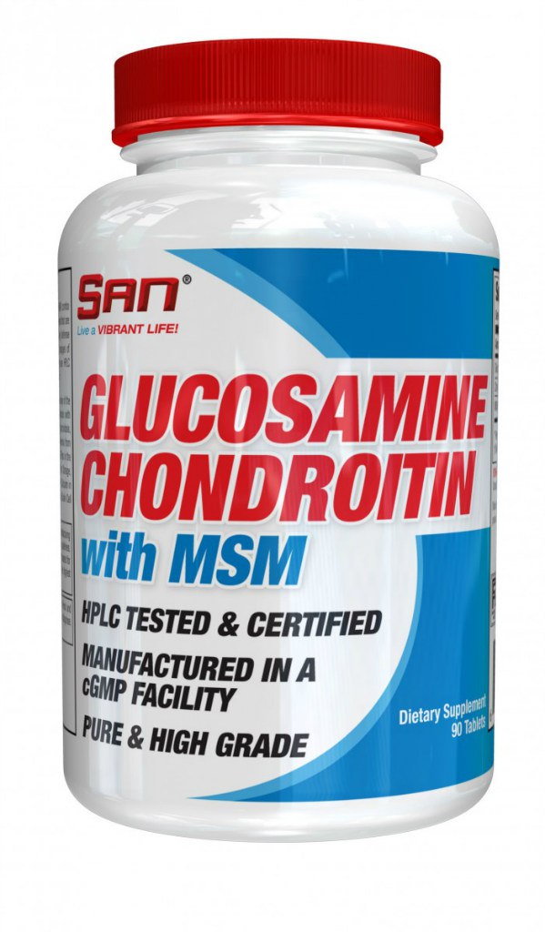 картинка SAN Glucosamine Chondroitin MSM, 90 таб от интернет-магазин спортивного питания ВИТАМИНПРО.РФ