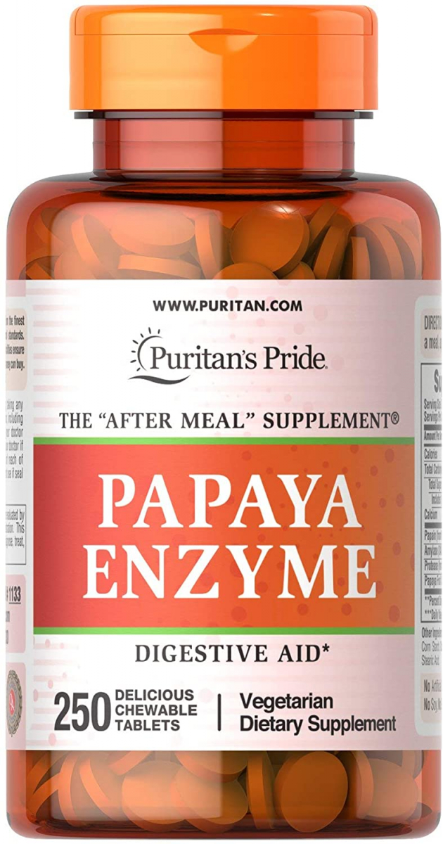 картинка Puritan's Pride Papaya Enzyme, 250 таб от интернет-магазин спортивного питания ВИТАМИНПРО.РФ