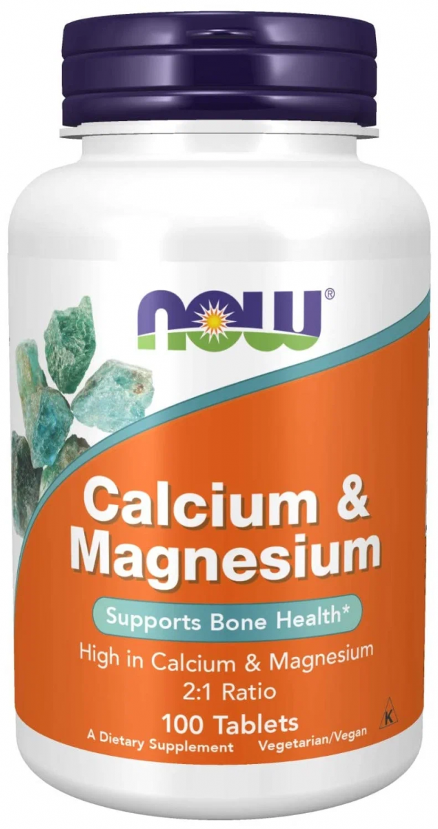 картинка NOW Calcium & Magnesium, 100 таб от интернет-магазин спортивного питания ВИТАМИНПРО.РФ