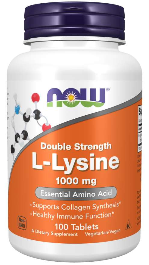 картинка NOW L-Lysine 1000 мг, 100 таб от интернет-магазин спортивного питания ВИТАМИНПРО.РФ