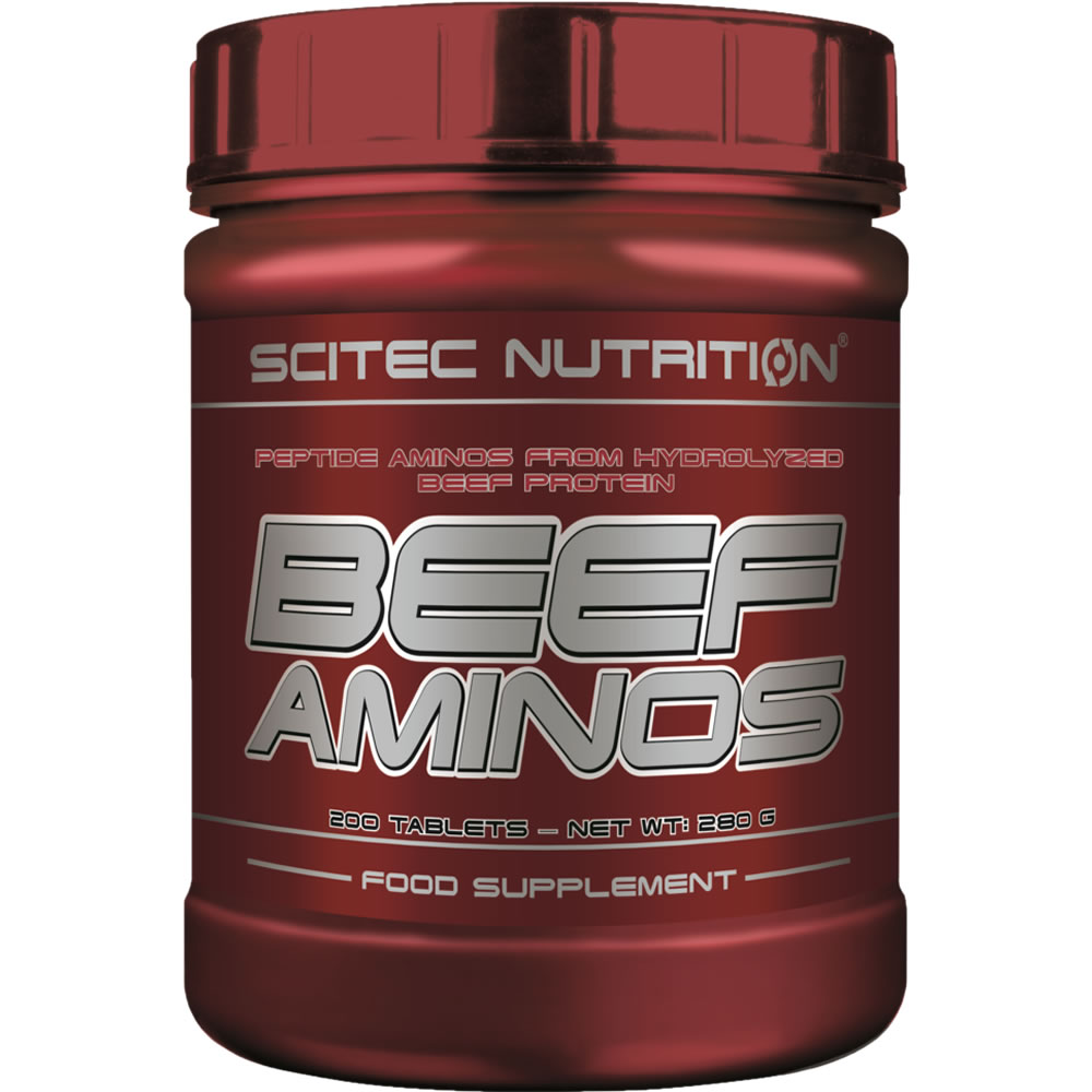 картинка Scitec Nutrition Beef Aminos, 200 таб от интернет-магазин спортивного питания ВИТАМИНПРО.РФ