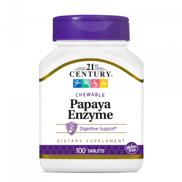 21st Century Papaya Enzyme, 100 таб