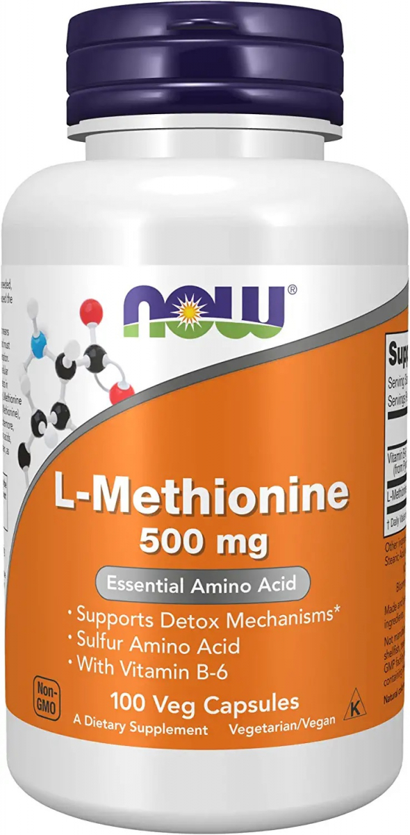картинка NOW L-Methionine 500 мг, 100 капс от интернет-магазин спортивного питания ВИТАМИНПРО.РФ