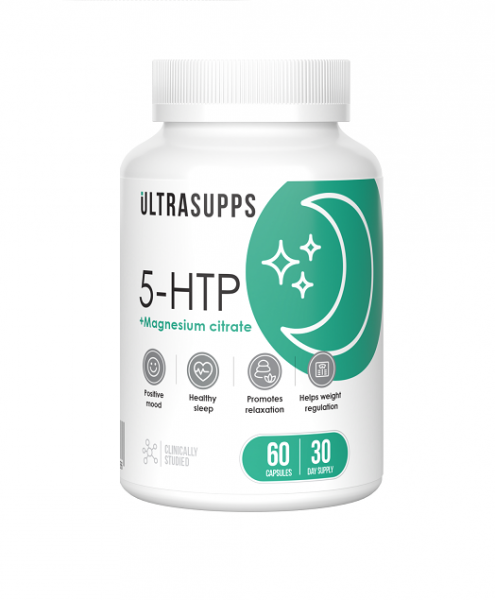 UltraSupps 5-HTP, 60 капс