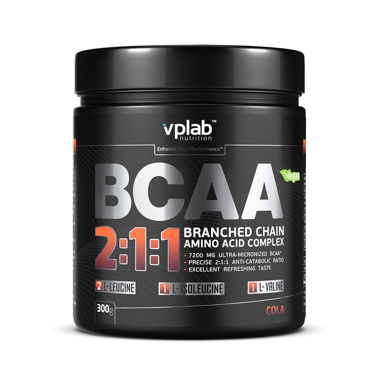 картинка VPLab BCAA 2:1:1, 300 г от интернет-магазин спортивного питания ВИТАМИНПРО.РФ