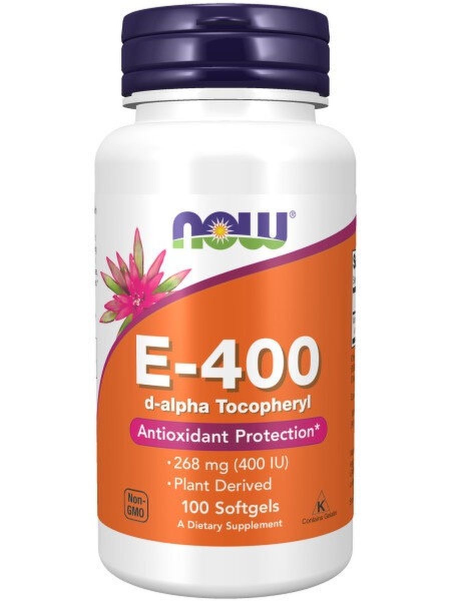 картинка NOW Vitamin E-400, 100 капс от интернет-магазин спортивного питания ВИТАМИНПРО.РФ