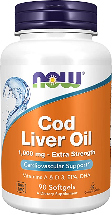 картинка NOW Cod Liver 1000 мг, 90 капс от интернет-магазин спортивного питания ВИТАМИНПРО.РФ